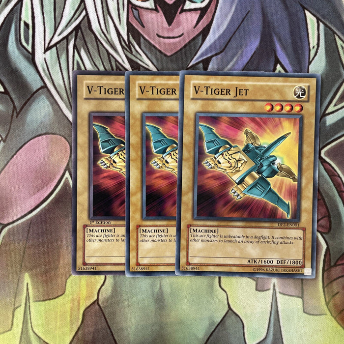 DP2-EN001 x3 V-Tiger Jet Common Excellent Condition Yugioh