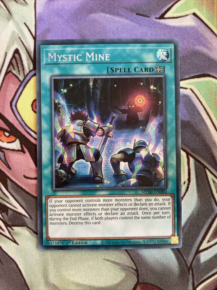 MP20-EN080 Mystic Mine Prismatic Secret Rare 1st Edition NM Yugioh Card