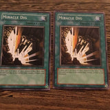 LON-100  3x Miracle Dig YuGiOh Playset