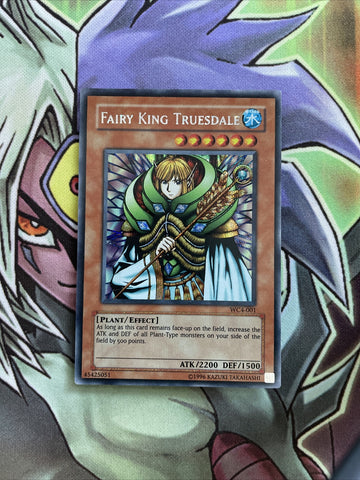 WC4-001 Fairy King Truesdale Prismatic Secret Rare UNL Edition NM Yugioh Card