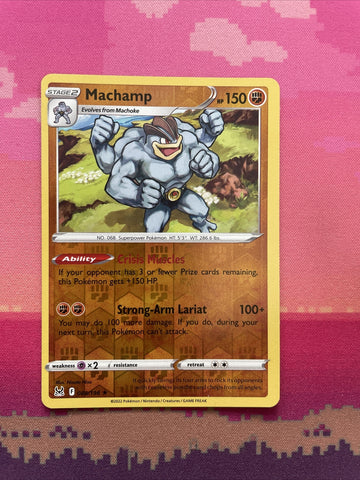 Pokemon Card Machamp Lost Origin Reverse Holo Rare 088/196 Near Mint
