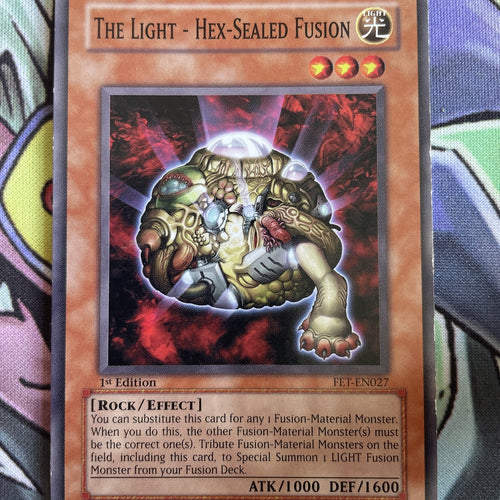 FET-EN027 The Light - Hex-Sealed Fusion Common MP Condition Yugioh Card
