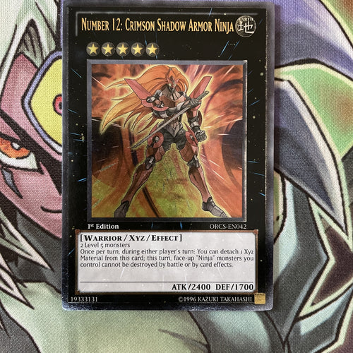 ORCS-EN042 Number 12: Crimson Shadow Armor Ninja Ultimate 1st Edition NM Yugioh