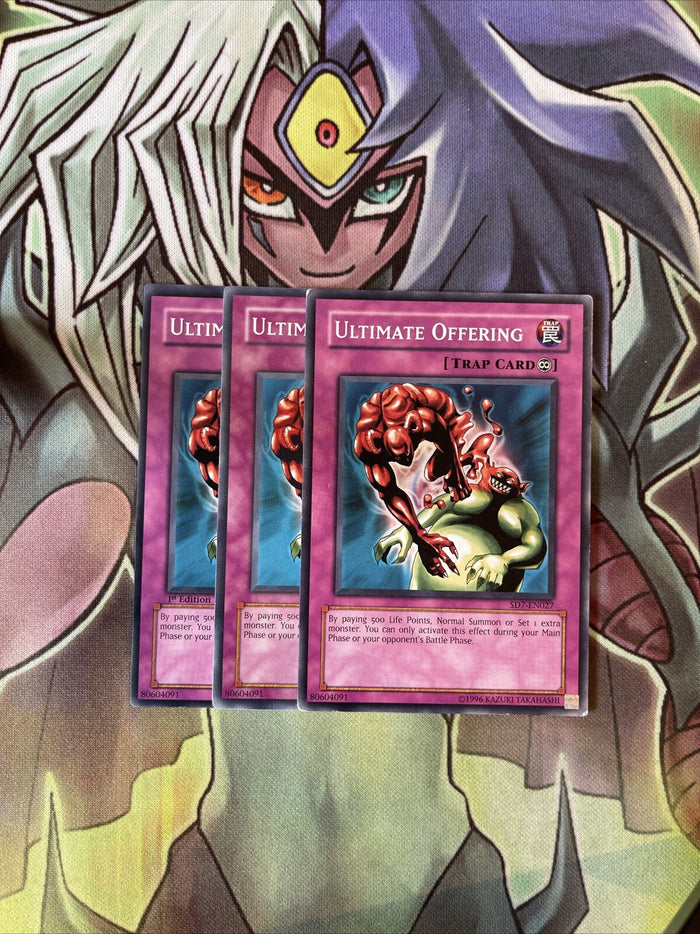 SD7-EN027 x3 Ultimate Offering Common Excellent Condition Yugioh