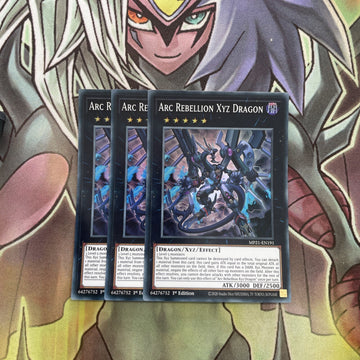 MP21-EN191 x3 Arc Rebellion Xys Dragon Super Rare Excellent Conditon Yugioh
