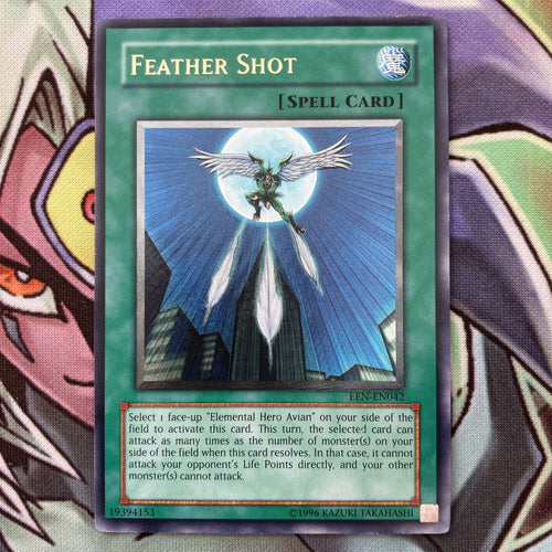 EEN-EN042 Feather Shot Ultimate Rare Near Mint Condition Yugioh Card