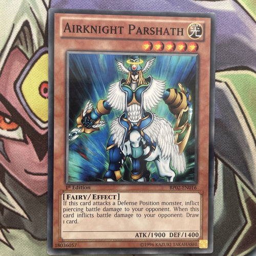 BP02-EN016 Airknight Parshath Mosaic Rare 1st Edition NM Yugioh Card
