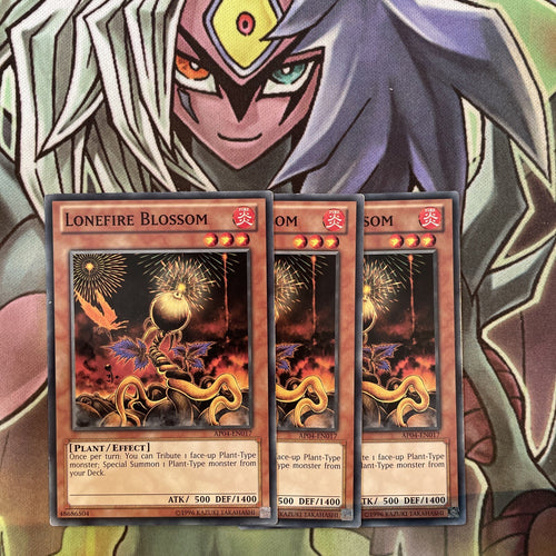 AP04-EN017 x3 Lonefire Blossom Common Excellent Condition Yugioh