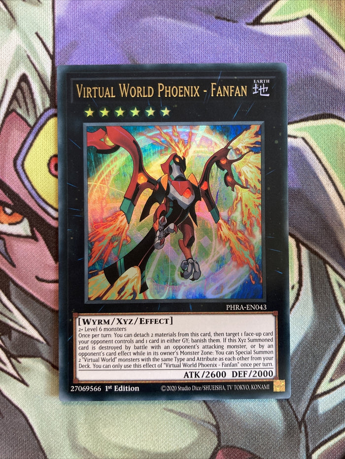 PHRA-EN043 Virtual World Phoenix - Fanfan Ultra Rare 1st Edition NM Yugioh Card