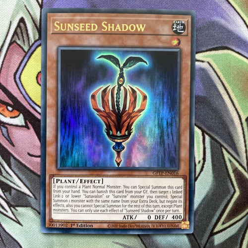 GFTP-EN016 Sunseed Shadow Ultra Rare 1st Edition NM Yugioh Card