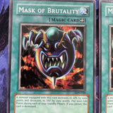 LON-E020 x3 Mask Of Brutality (Rare unl Ed) Yugioh Card