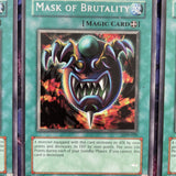 LON-E020 x3 Mask Of Brutality (Rare unl Ed) Yugioh Card