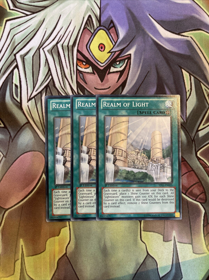 SDLI-EN025 x3 Realm of Light Common Excellent Condition Yugioh