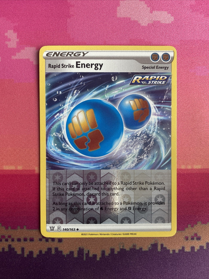 Pokemon Card Rapid Strike Energy Battle Styles Reverse Holo 140/163 NM