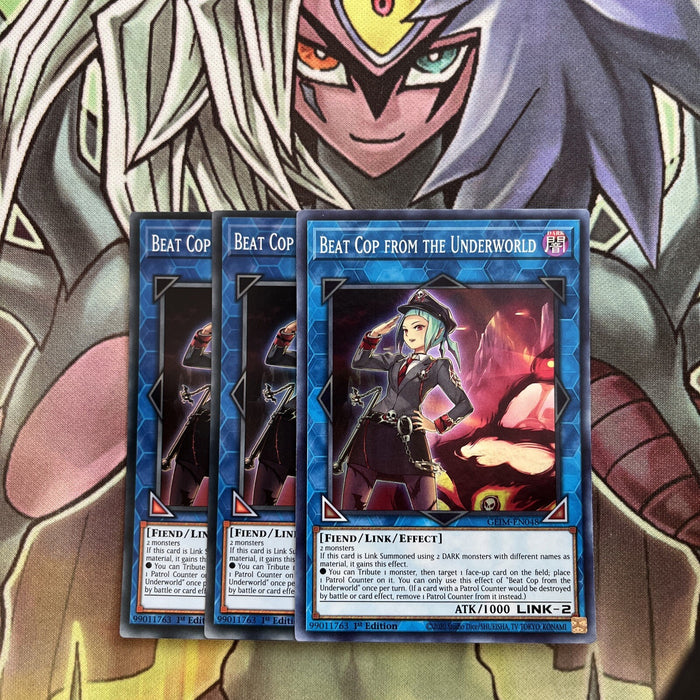 GEIM-EN048 x3 Beat Cop from the Underground Super Excellent Condition Yugioh