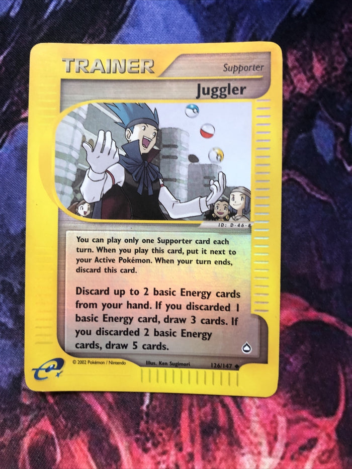 Pokemon Juggler - 126/147 - Uncommon Reverse Holo EXC Aquapolis