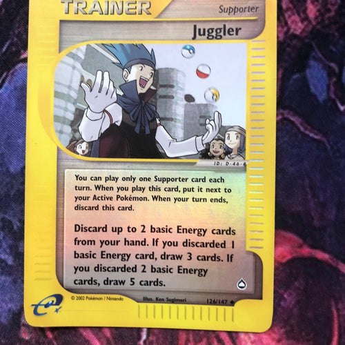 Pokemon Juggler - 126/147 - Uncommon Reverse Holo EXC Aquapolis