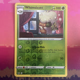 Pokemon Card Whimsicott Sword & Shield Reverse Holo Rare 006/202 NM