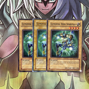 DP1-EN004 x3 Elemental Hero Sparkman Common Excellent Condition Yugioh