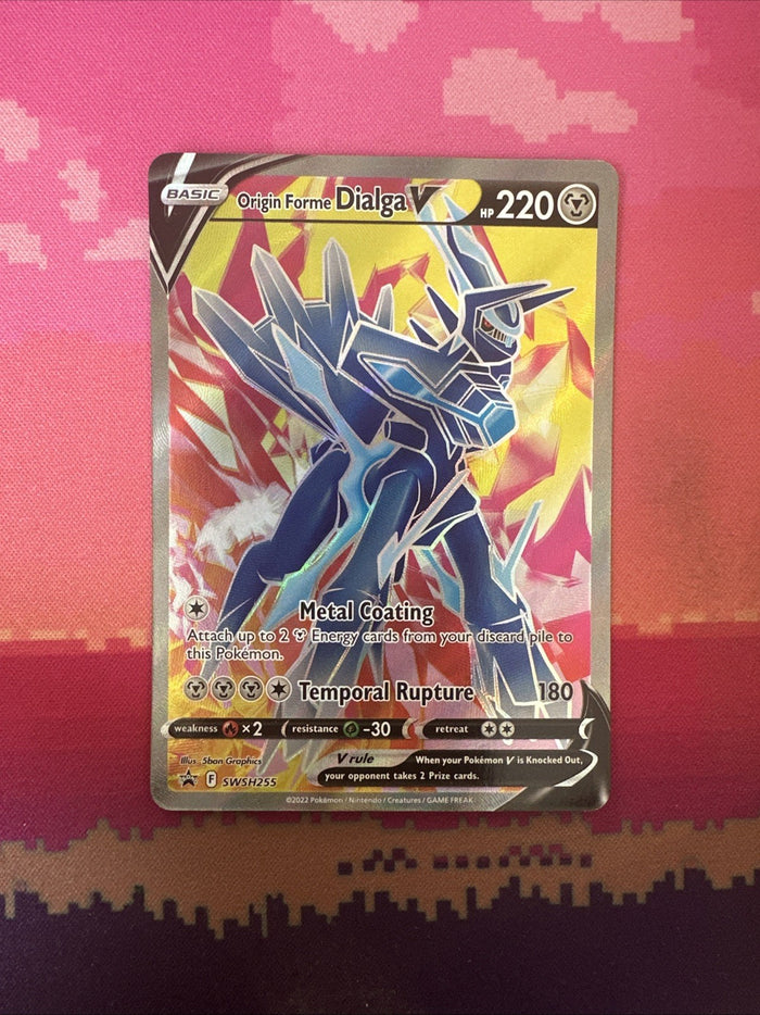 Pokemon Card Origin Forme Dialga V SWSH255 Black Star Promo NM
