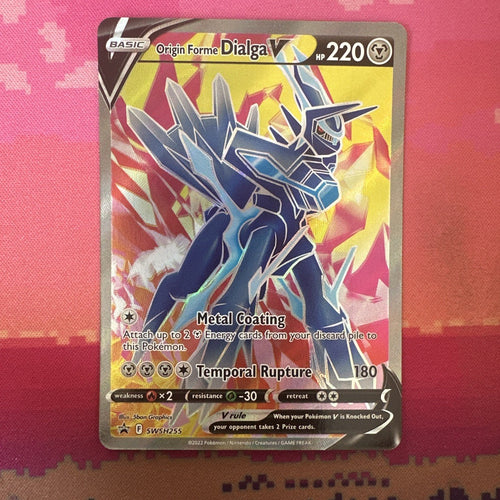 Pokemon Card Origin Forme Dialga V SWSH255 Black Star Promo NM