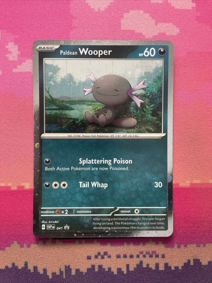 Pokemon Card Paldean Wooper 041 Black Star Promo NM