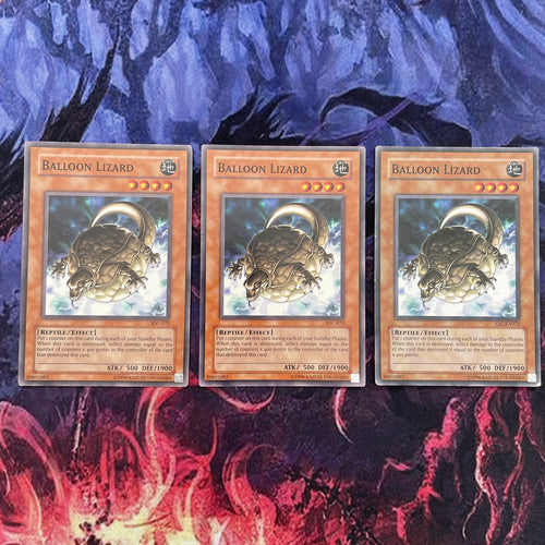 IOC-EN072/IOC-072 x3 Balloon Lizard Yugioh Cards Playset