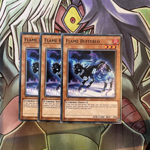 OP12-EN017 Flame Bufferlo Common x3 Excellent Condition Yugioh