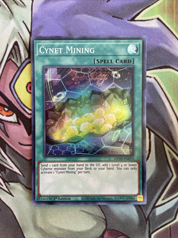 MP20-EN072 Cynet Mining Super Rare 1st Edition NM Yugioh Card