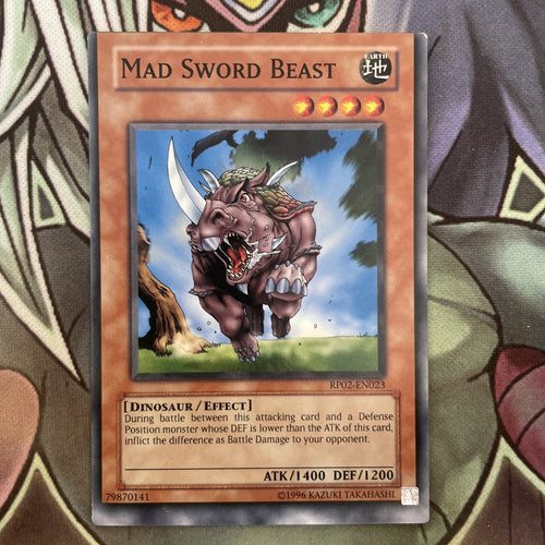 RP02-EN023 Mad Sword Beast Common UNL Edition NM Yugioh MISPRINT