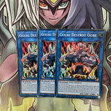 IGAS-ENSE2 x3 Gouki Destroy Ogre Super Rare Excellent Condition Yugioh
