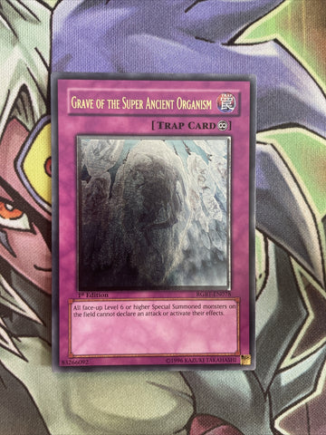 RGBT-EN078 Grave Of The Super Ancient Organism Ultimate 1st Edition NM Yugioh