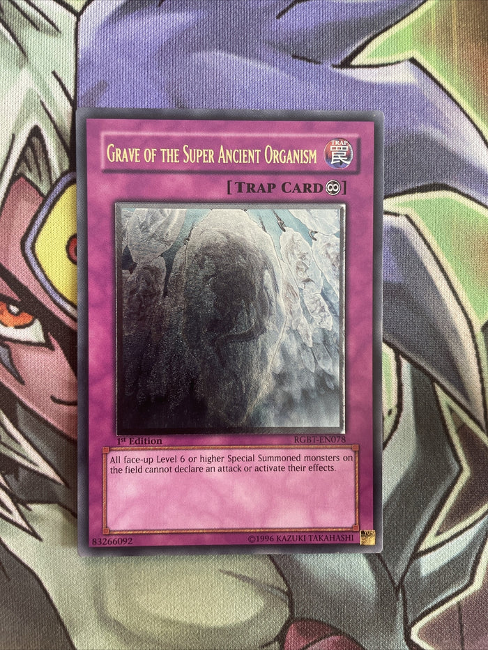 RGBT-EN078 Grave Of The Super Ancient Organism Ultimate 1st Edition NM Yugioh