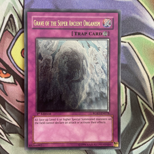 RGBT-EN078 Grave Of The Super Ancient Organism Ultimate 1st Edition NM Yugioh