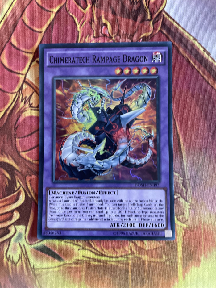 BOSH-EN093 Chimeratech Rampage Dragon Super Rare unl edition Mint YuGiOh Card