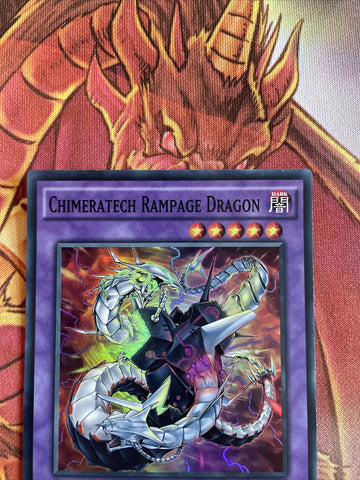 BOSH-EN093 Chimeratech Rampage Dragon Super Rare unl edition Mint YuGiOh Card (back)