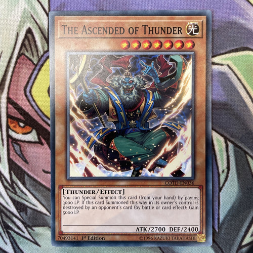 COTD-EN036 The Ascended Of Thunder Common Varying Edition NM Yugioh Card