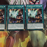 SAST-EN061 Yugioh 3x Rare Guardragon Shiled 1st Edition (NM)