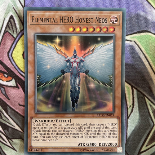 LED6-EN019 Elemental Hero Honest Neos Super Rare Unl Edition NM Yugioh Card