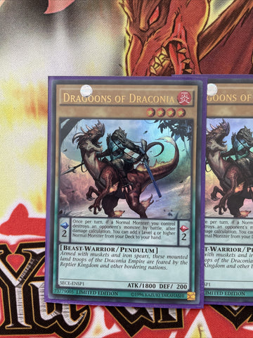 SECE-ENSP1 DRAGOONS OF DRACONIA Yugioh (back)