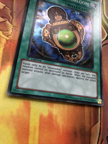 DREV-EN087 Amazoness Heirloom - Super Rare Duelist Revolution Yugioh 1ST ED NM (back)