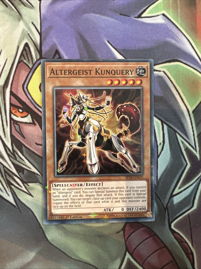 SP18-EN029 Altergeist Kunquery Starfoil Rare 1st Edition NM Yugioh Card