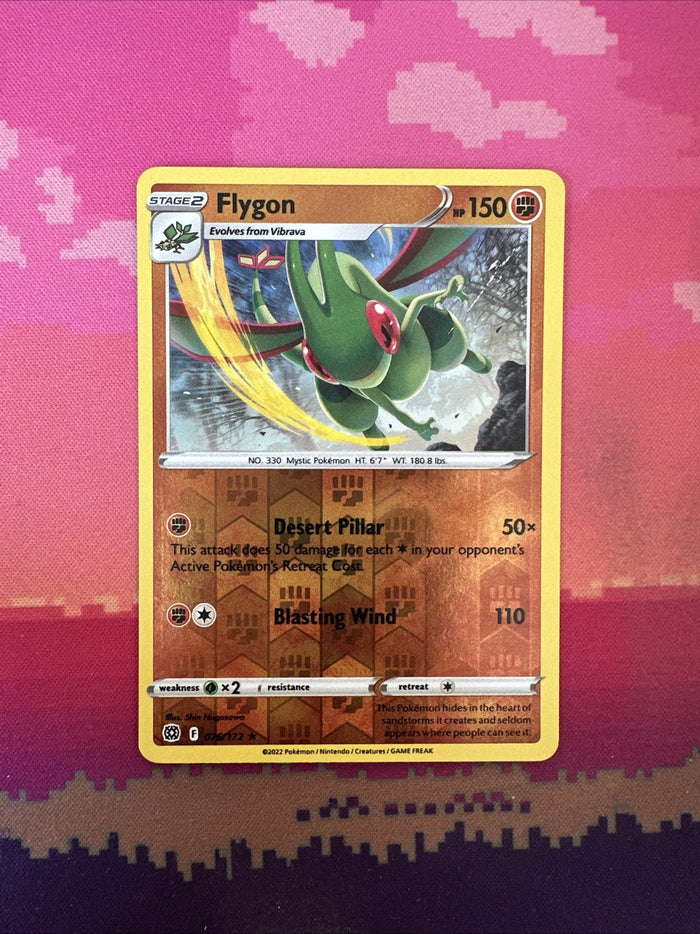 Pokemon Card Flygon Brilliant Stars Reverse Holo Rare 076/172 NM