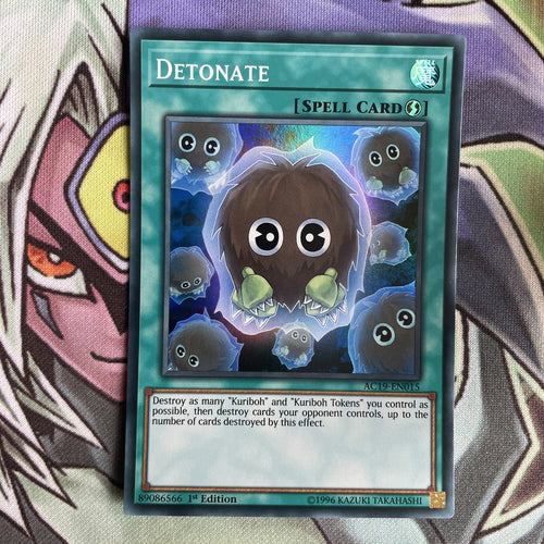 AC19-EN015 Detonate Super Rare 1st Edition NM Yugioh Card