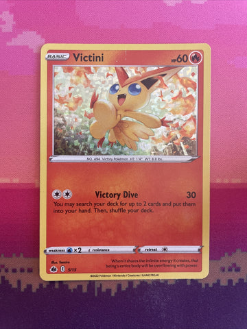 Pokemon Card Victini McDonald's Holo 5/15 NM