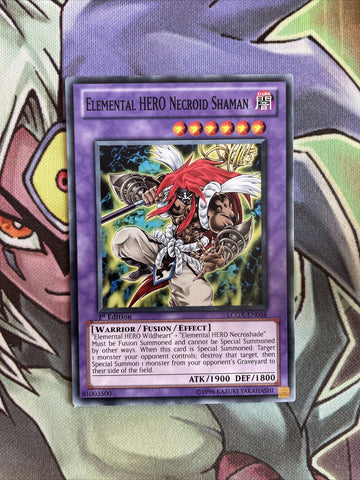 LCGX-EN056 Elemental Hero Necroid Shaman Common 1st Edition NM Yugioh Card