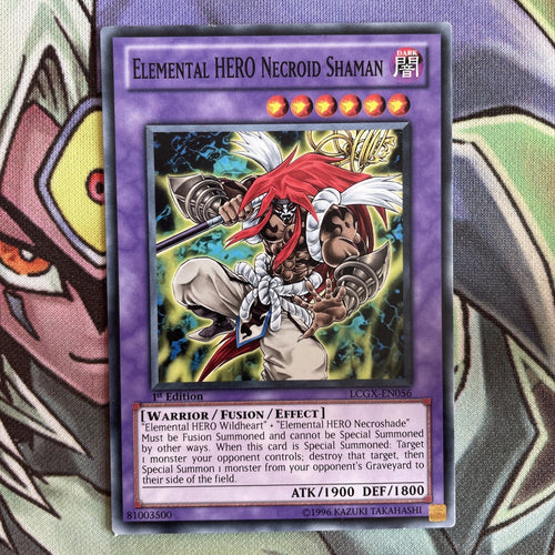 LCGX-EN056 Elemental Hero Necroid Shaman Common 1st Edition NM Yugioh Card