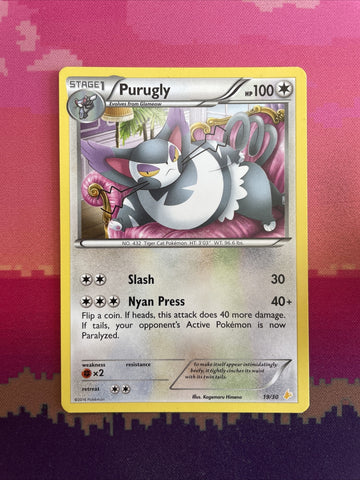 Pokemon Card Purugly Trainer Kit 19/30 Near Mint