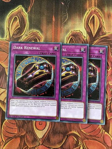 LEDD-ENA30 x3 Dark Renewal Common Playset Yugioh