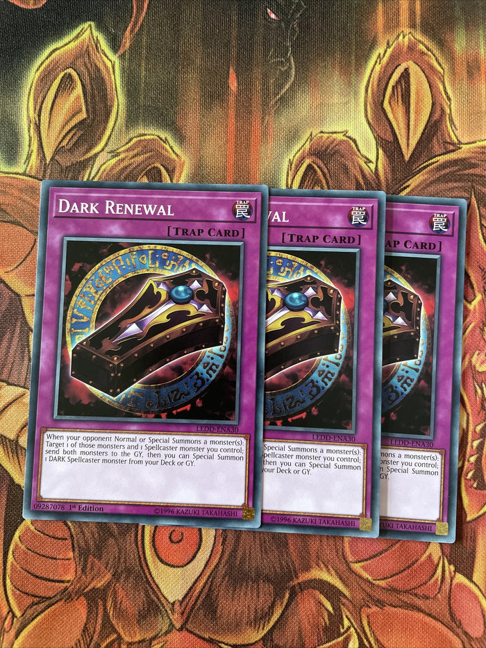 LEDD-ENA30 x3 Dark Renewal Common Playset Yugioh
